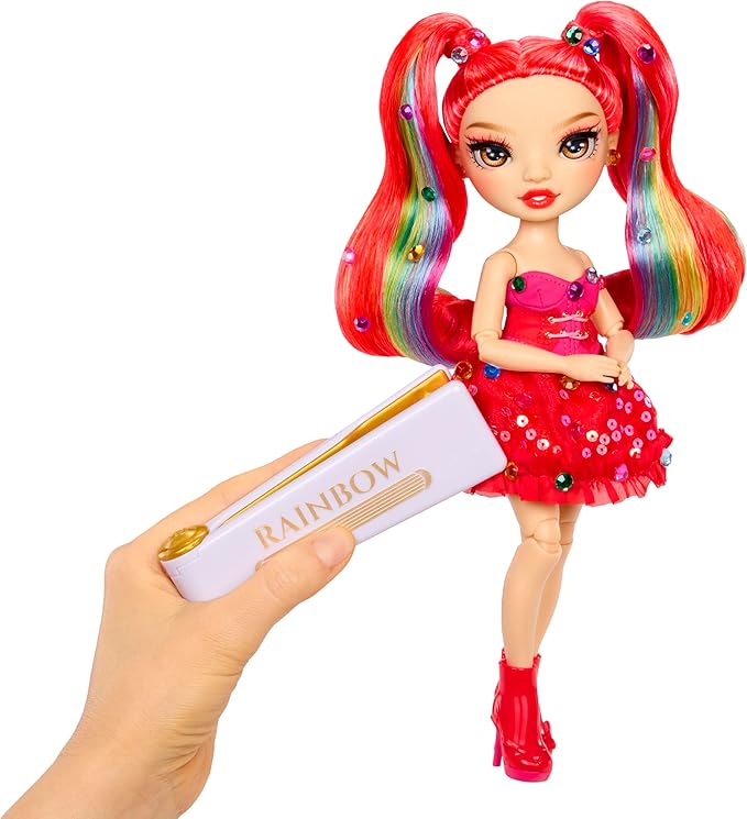 Rainbow High Be Dazzling Fashion Dolls- Vivienne Rouge (Red) with Bedazzler Tool and Sparkle Gems