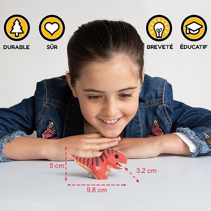 Eugy Chameleon 3D Puzzle - 31 Piece Eco-Friendly Educational Toy Puzzle for Boys, Girls & Kids Ages 6+