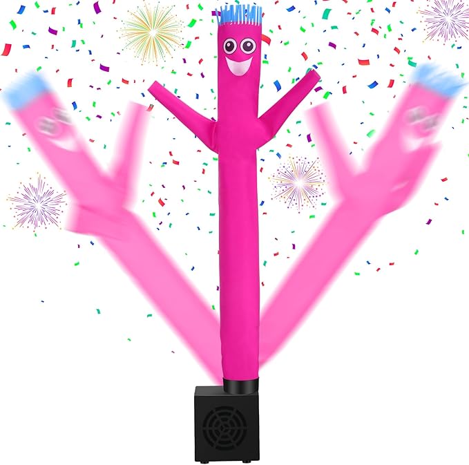 Poen Easter Gifts for Kids Mini Wacky Waving Inflatable Tube Guy with Blower Gag Toy Gift Inflatable Tube Man Birthday Desktop Decor Dancing Blow up Man for Office Party Decor(Surprise)