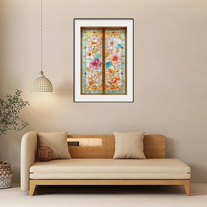 Pikoqunc Wooden Puzzles for Adults,200 Pieces 12.8x8.7 Inches,Vintage Floral Gate Laser-Cut Jigsaw with Premium Smooth Finish,Relaxing Art Puzzle and Elegant Wall Décor Gift for Friends and Family