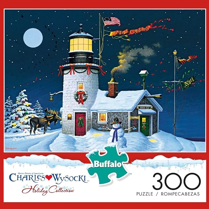 Buffalo Games - Charles Wysocki - Take Out Window - 300 Piece Jigsaw Puzzle for Adults -Challenging Puzzle Perfect for Game Nights - Finished Size is 21.25 x 15.00