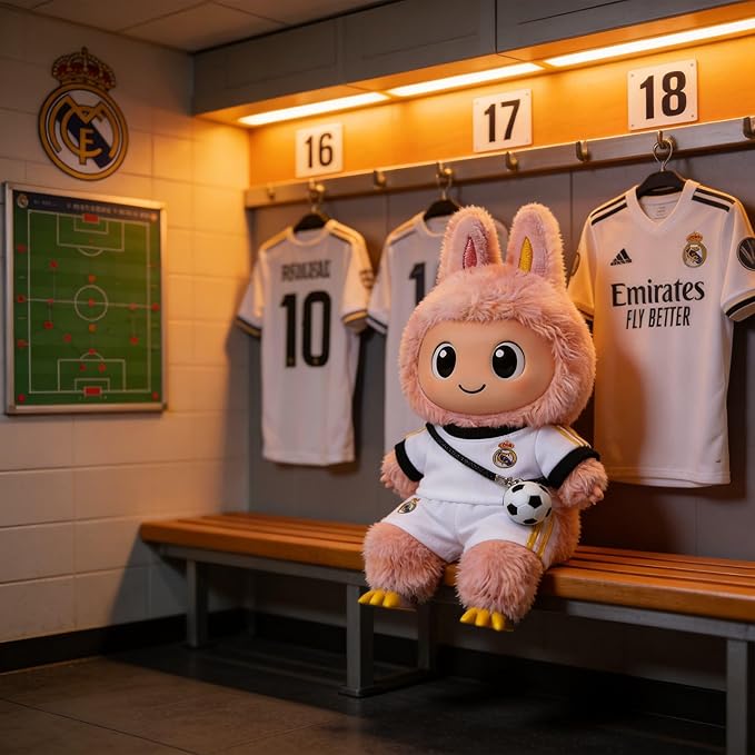 Sports-Themed Football 3-Piece Set,is Suitable for a 17cm Dolls, Dolls Clothing Accessories ( No Dolls ) ( Black and White)