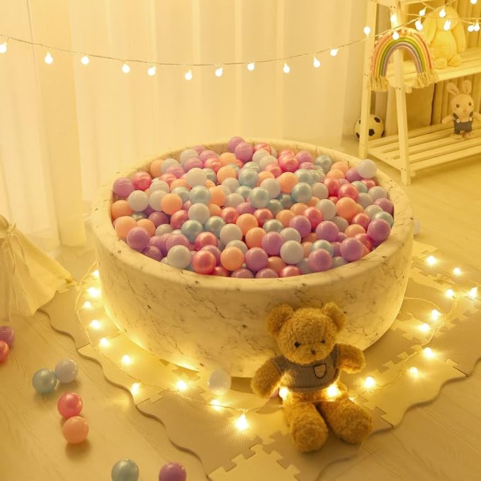 STARBOLO Ball Pit Balls for Toddlers Phthalate Free BPA Free Non-Toxic Crush Proof Play Balls for Toddlers Kids Pool Playhouse Pack of 100 200 500
