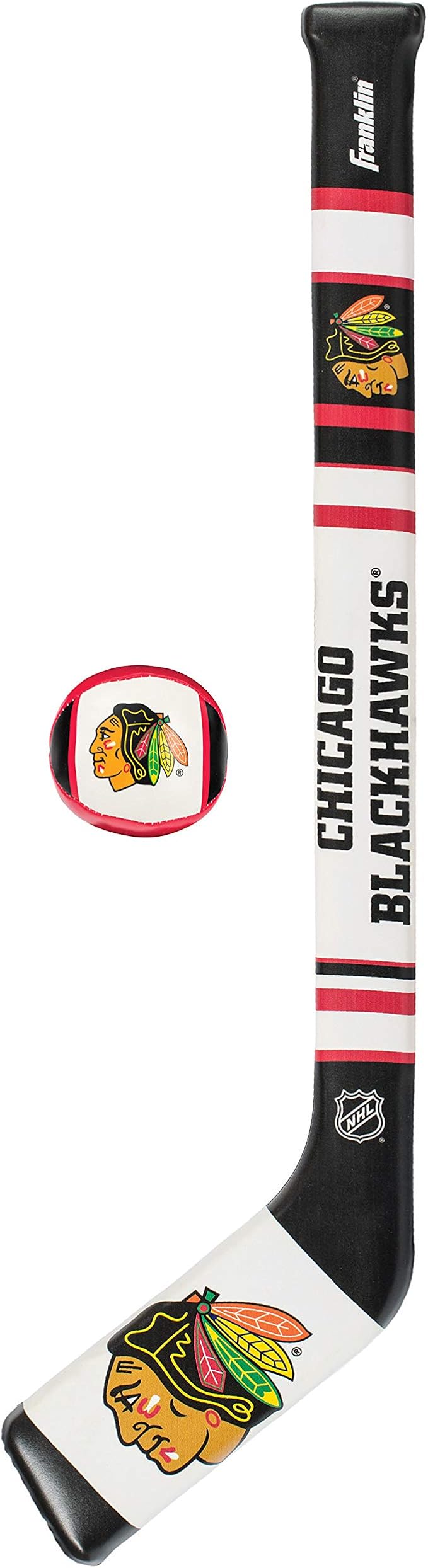 Franklin Sports NHL Team Mini Soft Hockey Stick Set - NHL Team Soft Foam Mini Hockey Stick and Ball - Great Toy for Kids