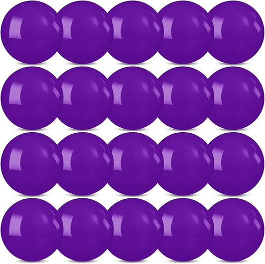 20 Pack Purple Beach Ball - 12Inch Blow Up Beach Ball Party Supplies for Kids, Inflatable Floating Balls for Summer Pool Parties, Outdoor Activities & Birthday Decorations (Purple)