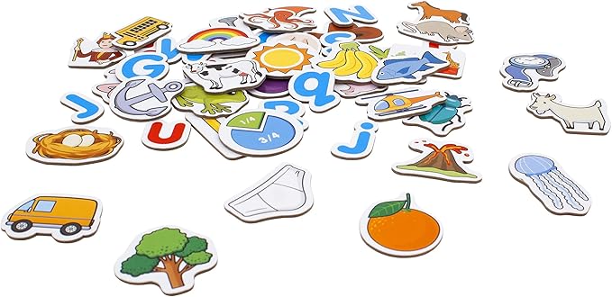 Junior Learning: Alphabet Box, Fun, Family Interactive, Learning Game, Helps Aid Language Development, Memory Recall for Kids Ages 3 and Up, Multicolor