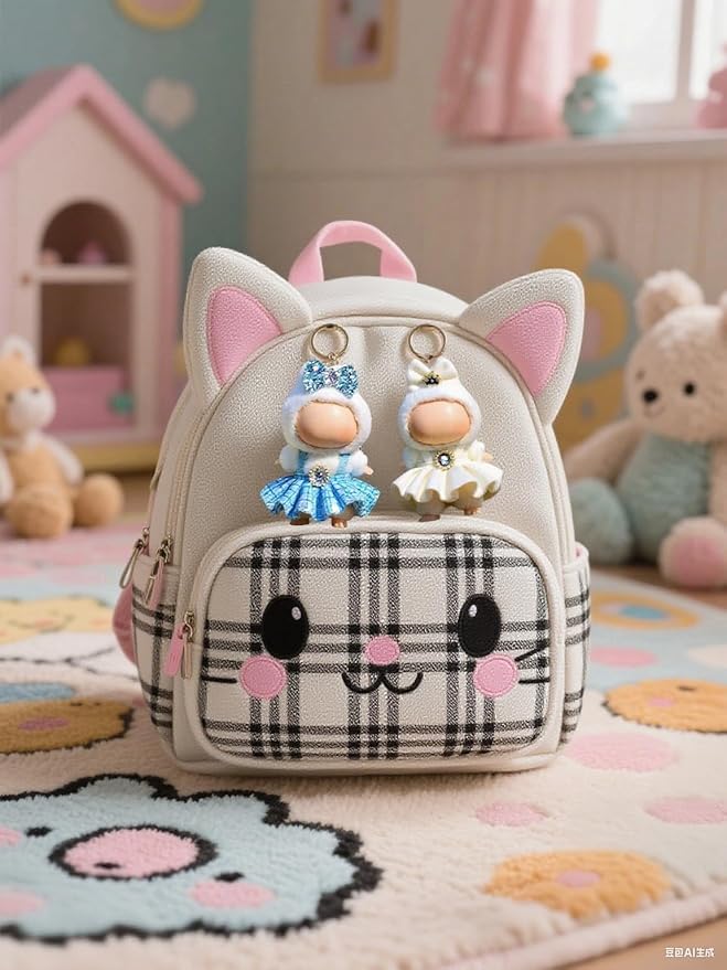 (2 Pack) Clothes for LABUBU 17cm Doll (NO Doll), Outfit for LABUBU, Dress and Hairpin Set for LABUBU Dress Up, Fashion and Premium Dolls Accessories for LABUBU