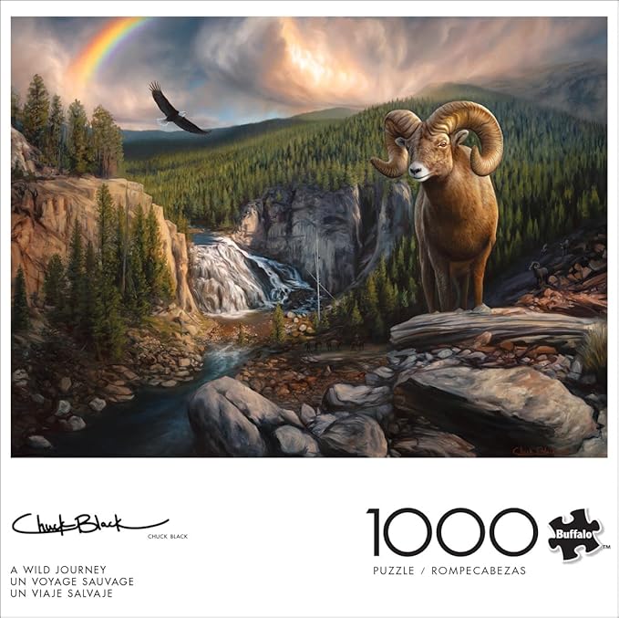 Buffalo Games - Charles Black - A Wild Journey - 1000 Piece Jigsaw Puzzle for Adults -Challenging Puzzle Perfect for Game Nights - Finished Size is 26.75 x 19.75