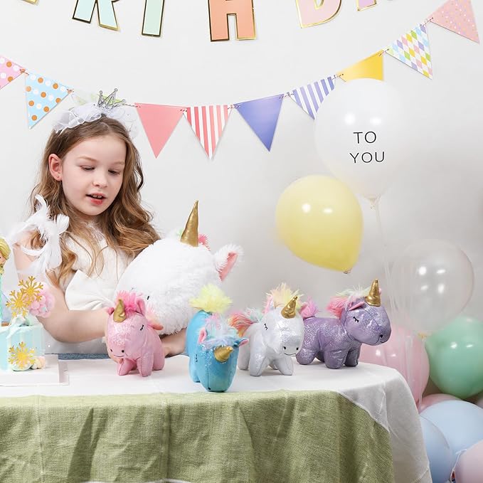 Tezituor 24 Inches Unicorn Plush Toy Set for Girls,Small Unicorn Stuffed Animal, 5Pcs Unicorns in Mommy’s Belly,Soft Unicorn Stuffy with Babies Plushie,Kids Women Gifts Christmas Valentines White