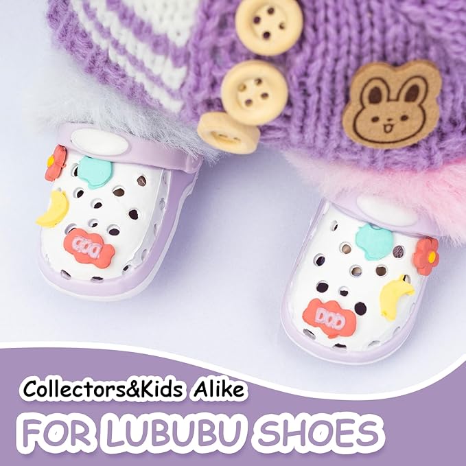 Summer Sandals for Dolls Open Toe Slippers, Cute Accessories for Photography, Display & Collectors Age Limit 15+ Accessories （Purple）
