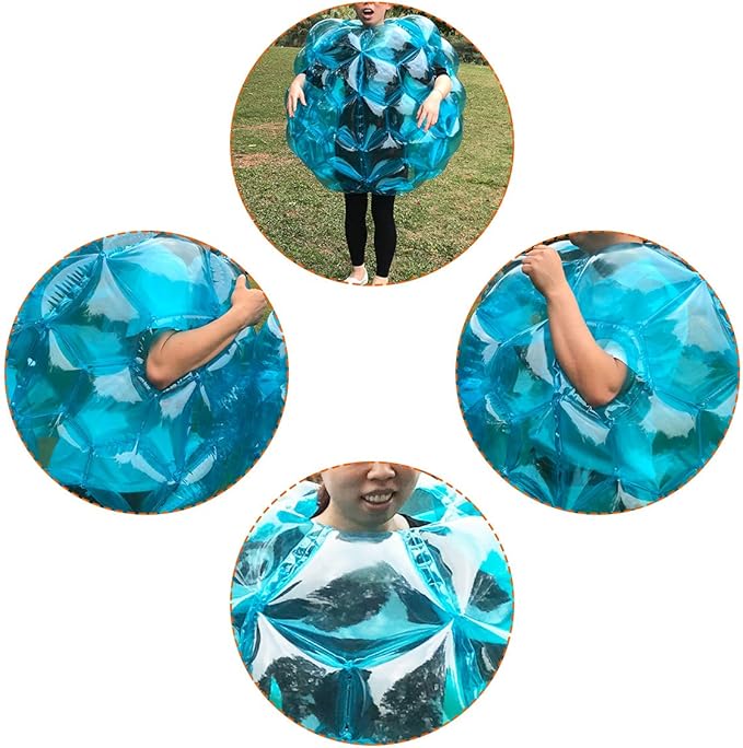 SUNSHINEMALL 2 Pack Inflatable Bumper Balls for Kids Giant Zorb Ball Sumo Balls Human Hamster Ball Bubble Balls for Adults Full Body Buddy Outdoor Toys for Kids(36" Blue)
