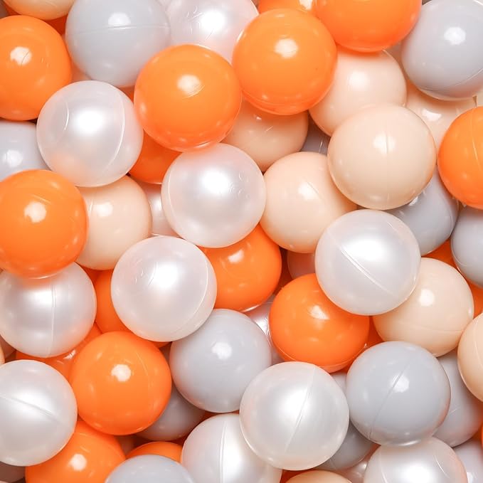 GOGOSO Ball Pit Balls for Toddlers Kids Plastic Balls for Ball-Pit Playpen Pool Baby Play Pastel BPA-Free Non Toxic Play Pastel Crush Proof Bal 50 100 200 500 1000 Count