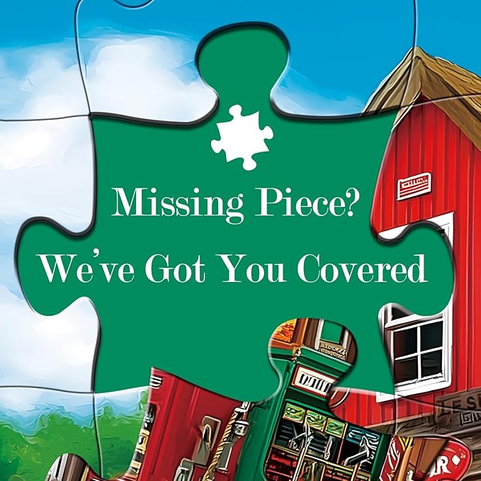 500 Piece Puzzle for Adult,Antiques Garage Puzzle for Adult,Retro Car Style Jigsaw Puzzle,Home Decor,Interlock Perfectly Letter on Back No Dust,Challenging Family Game for Friends Men Women,20.5*15 In