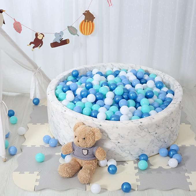 STARBOLO Ball Pit Balls for Toddlers Phthalate Free BPA Free Non-Toxic Crush Proof Play Balls for Toddlers Kids Pool Playhouse Pack of 100 200 500