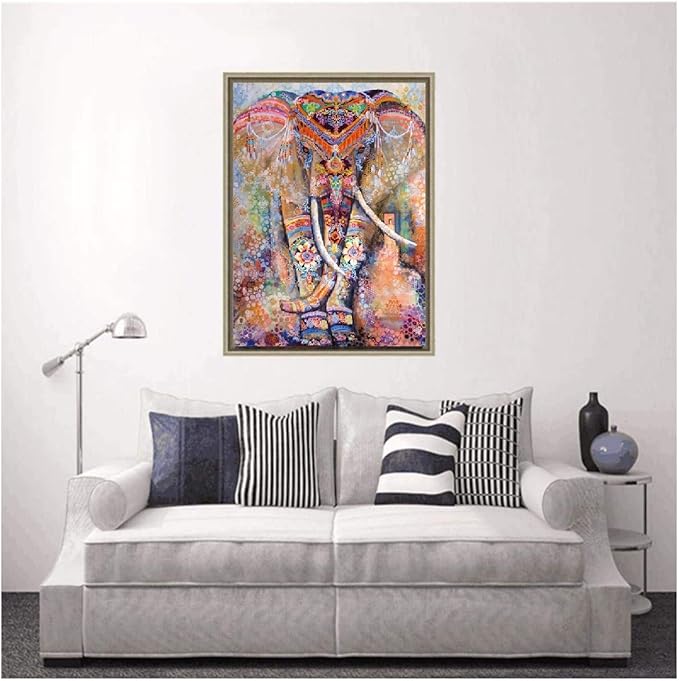 Puzzles for Adults 500 Piece，Elephant Puzzles，Wooden Puzzle，Gift，Finished Size: 20✕15 Inches