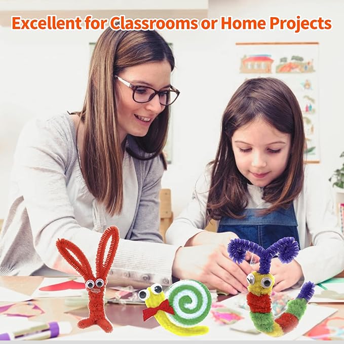 Klanata Comprehensive DIY Art and Crafts Supplies Kit for Educational Activities - Multi Component Handmade Material Set for Kindergarten Students and Classroom Projects - Art Supply
