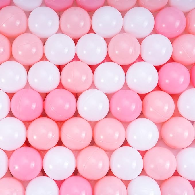 Ball Pit Balls for Kids & Dogs Cats Pack of 100 200 500- BPA Free, Crush Proof Plastic Balls for Ball Pit, Tent, Playhouse, Children's Toy Balls for Party, Macaron Ocean Balls 2.15 Inch