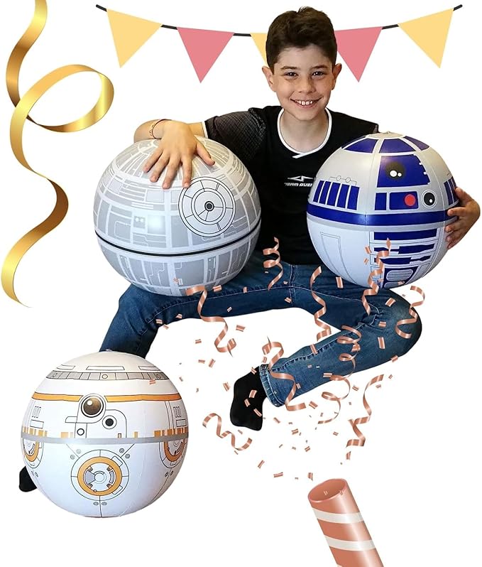 nacnic Large Play Balls Set of 12 - Fun Indoor and Outdoor Gift - Can Use for Play/Room Decor/Party Decor/Pool Inflatable Water Toys…