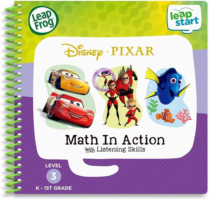 LeapFrog LeapStart 3D Disney Pixar Pals Math Book