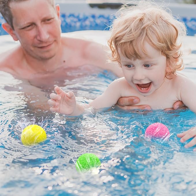 100PCS Reusable Water Balloons Balls,Water Companions,Summer Splash Party Gift,Activities Sports Toys for Kids Outdoor Summer Water Fun Birthday Party Supplies