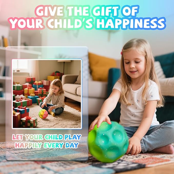 Big Bouncy Ball High Bounce Ball for Kids & Athletes - Sensory Play, Sports Training, Durable 6-Inch Foam Ball - Indoor/Outdoor Active Play, Motor Skills Development, Gym & Recreational