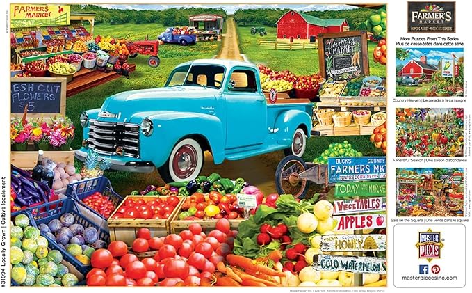 Masterpieces 750 Piece Jigsaw Puzzle for Adults and Family - Locally Grown - 18"x24"