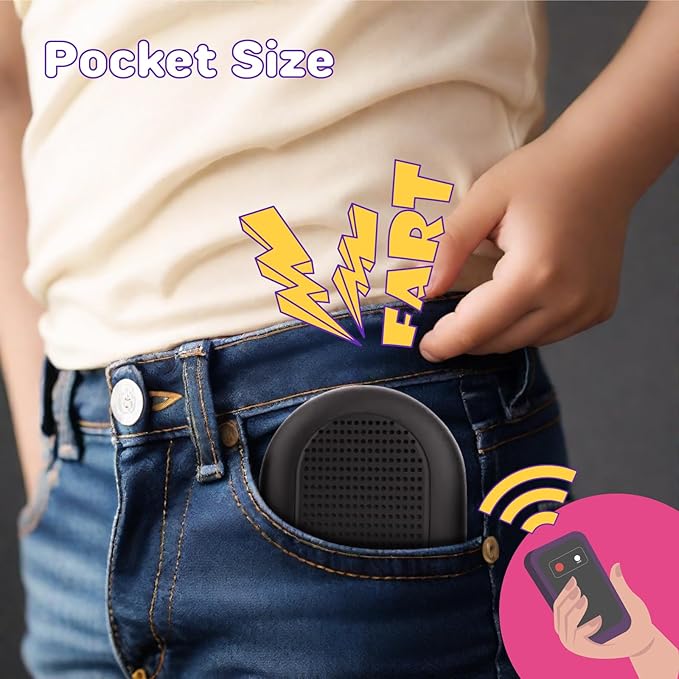 Fart Machine with Remote, Fart Machine Prank Pocket Size April Fools' Day Funny Tricky Toy, Electronic Magnetic Simulated Farting Sounds Bomb Bags Farting Machine Party Prank Toy
