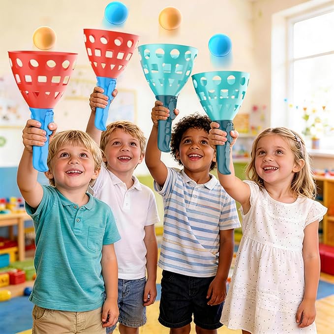 Pop Pass Catch Ball Game - Outdoor & Indoor Sport Toy for Kids Ages 3-5-7 4-8-12 Toss & Catch Game Set Pool Beach Lawn for Boys Girls Family Friends Yard Party Fun