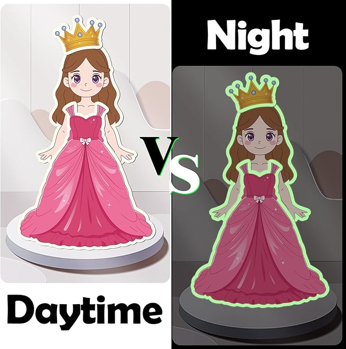 Magnetic Dress Up Dolls Girls, Princess Mermaid Fairy Ballerina Magnet Paper Dolls Kit with DIY Foil Art Craft Kit for Girls Age 4-7, Road Trip Airplane Car Activities Travel Toy Games Easter Gift