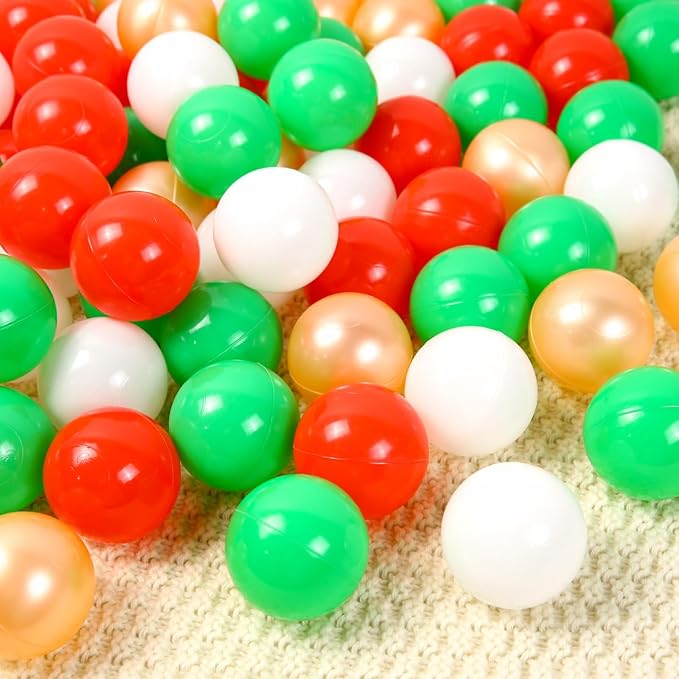 STARBOLO Ball Pit Balls for Toddlers Pack of 100 200 500 - BPA&Phthalate Free Non-Toxic Crush Proof Soft Plastic Balls for 1-5Years Old Toddlers Girl Kids Birthday Pool Playpen Tent Party