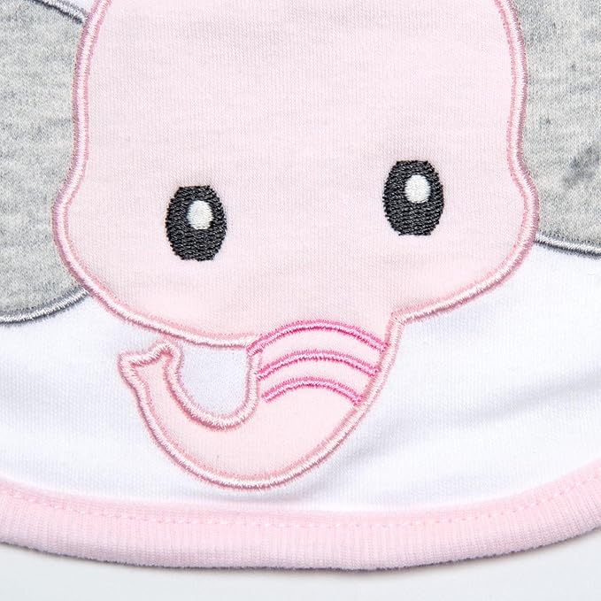 Reborn Silicone Baby Doll Clothes Realistic Outfits for 17-22 Inch Reborn Dolls Girl Pink Elephant Dolls Clothes Accessories 5-Piece Set