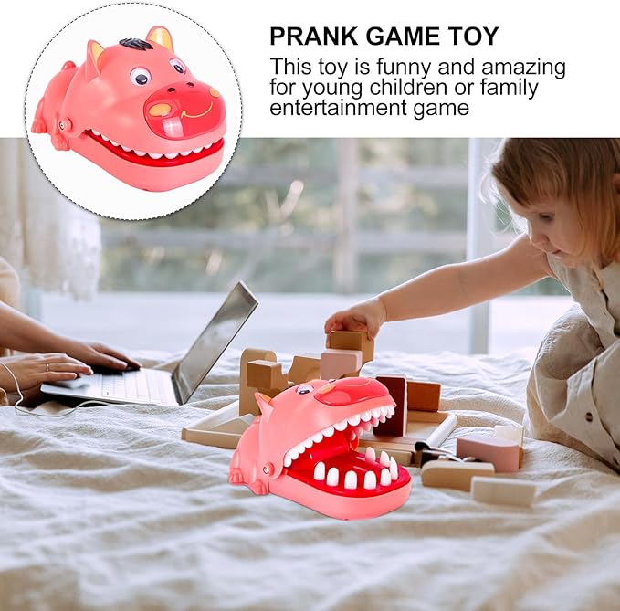 Funny Trick Bear for Family Prank Game Biting Finger Plaything with Smooth Edges Safe Interactive for Birthday and Holiday Fun
