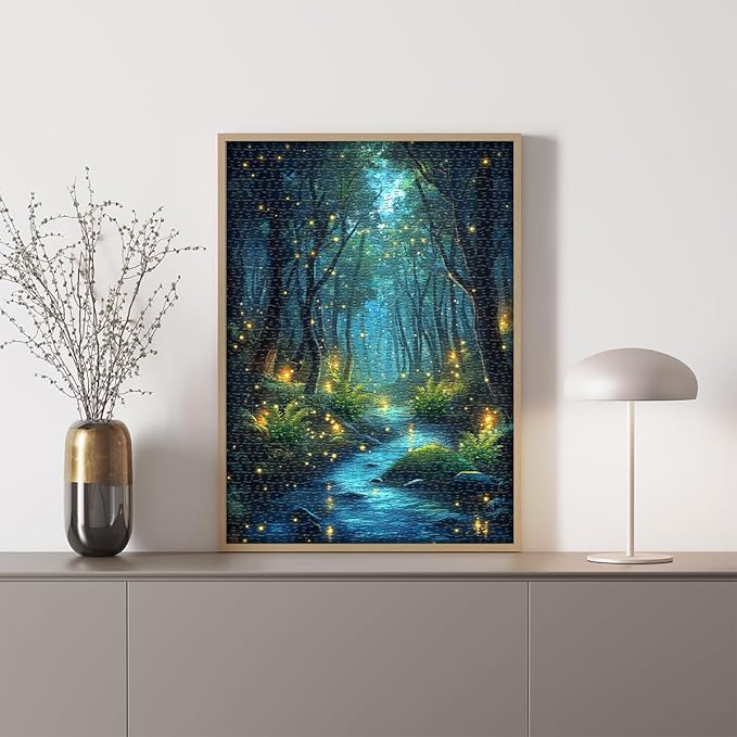 Impossible Puzzles for Adult 1000 Pieces, Magic Forest Fantasy Puzzle,Nature Difficult Challenging Jigsaw Puzzles