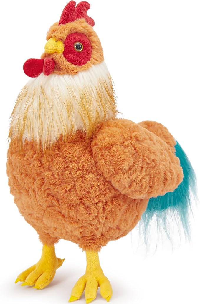 Tezituor Giant Easter Chicken Stuffed Animal, Cuddly Realistic Big Chicken Plush Toy, Large Rooster Stuffed Animals,18 Inch Soft Rooster Stuffy Farm Chick Plushie Kids Girls Boys Christmas Birthday