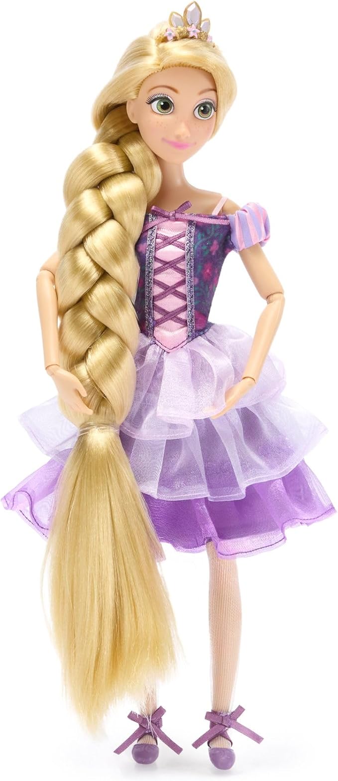 Disney Store Official Princess Ballet Doll - 11 Inch Rapunzel Ballerina Doll - Includes Brush with Molded Details, 2 Tutu Outfits, Accessories and Pascal Figure - Disney Princess Toys for Girls