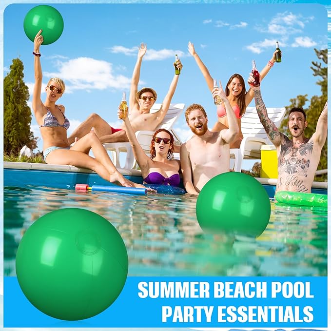 4 Pcs Inflatable Beach Ball 20 inch Swimming Pool Balls Summer Outdoor Decor Beach Balls Ornaments Floatable Ball for Swimming Pool Birthday Party Supplies