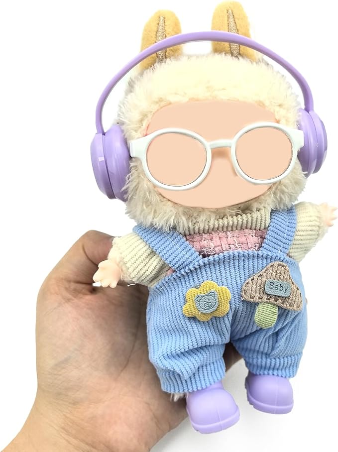 QIUTIMIY Mini Doll Accessories Set 3PCS Fashion Outfit Accessories for 17cm Dolls (Y Purple)
