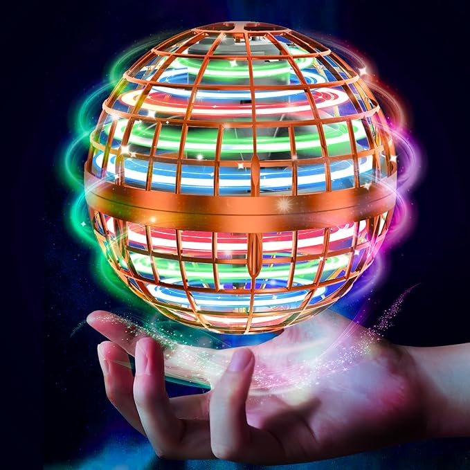 Tikduck Flying Orb Ball 2026 Toys Soaring Hover Boomerang Spinner Hand Controlled Mini Drone Cosmic Globe Spinning Kids Outdoor Fly Toy Birthday Gift Cool Stuff for Boys Girls 6 7 8 9 10+ Year Old