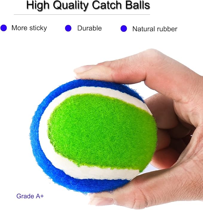 Catch Ball Game for Kids-Beach Toys Backyard Lawn Toss and Catch Games -Upgraded Version Throw Sticky Balls and Catch Game Toys for Kids Boys Girls Adults Family Outside Gifts