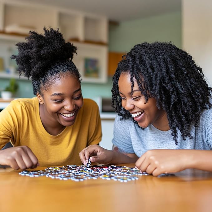 African American Expressions - Sister Friends Puzzle - 500-Piece Inspirational African American Jigsaw Puzzle for Adults | Celebrating Black Culture and Sisterhood
