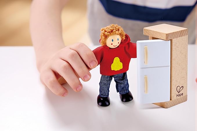 Hape Happy Family Dollhouse Set Award Winning Doll Family Set, Unique Accessory for Kid’s Wooden Dolls House.