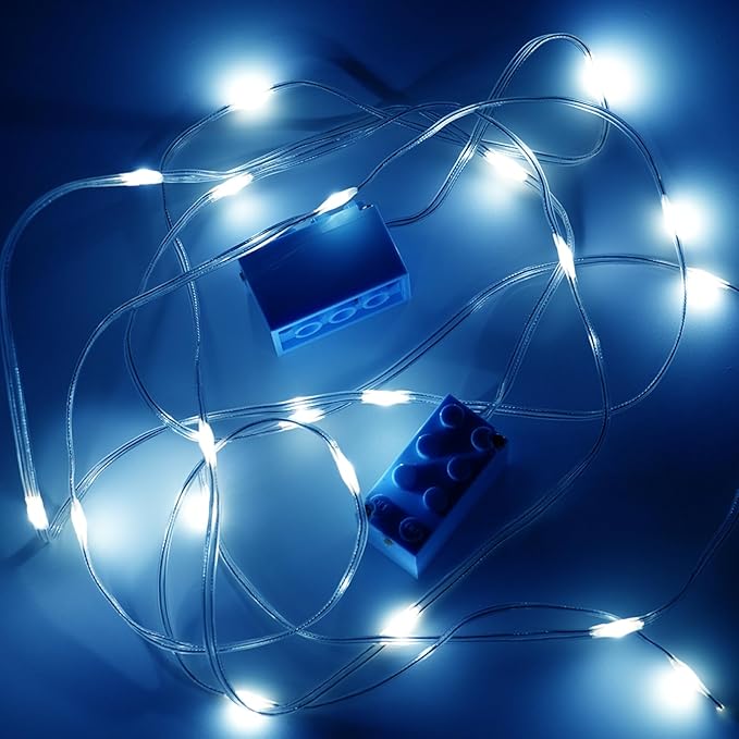 Lights Cable LED Lighting Kit Building Blocks Set, Light Up Bricks Accessories DIY Decoration Toys, Compatible with Major Brands