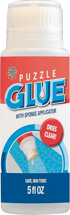 MasterPieces Puzzle Accessories - 5oz Glue with Sponge Applicator