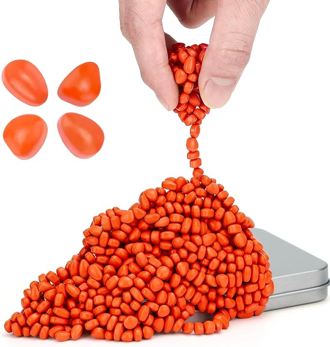 500+ Original Ferrite Putty Orange, Sensory Stones, Adult Fidget Stress Relief Desk & Office Item, Ferrite Stones Stocking Stuffers Gifts