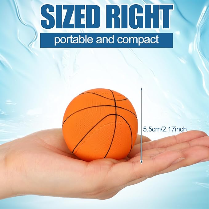 3 Pcs Water Skipping Balls Water Bouncing Ball 2.2 Inch Bounce Beach Ball Pool Accessories Gift for Outdoor Games Swimming Activities