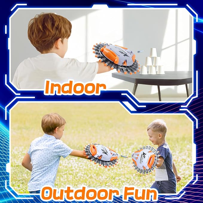 Shooting Game Toys for Boys Age 6 7 8 9 10+ Years Old, Kids Sports & Outdoor Games Toy Foam Blasters, 30 Consecutive Launches Shooting Shield with 40 Darts, Cool Toy Guns for Christmas Birthday Gift