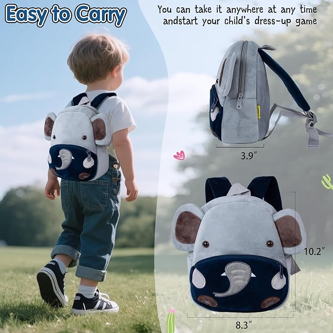 12 Pcs Reborn Baby Dolls Clothes Boy Outfit Accessories Elephant Theme Set for 17-22 Inch Reborn Dolls Newborn Boy with Elephant Backpack Diaper