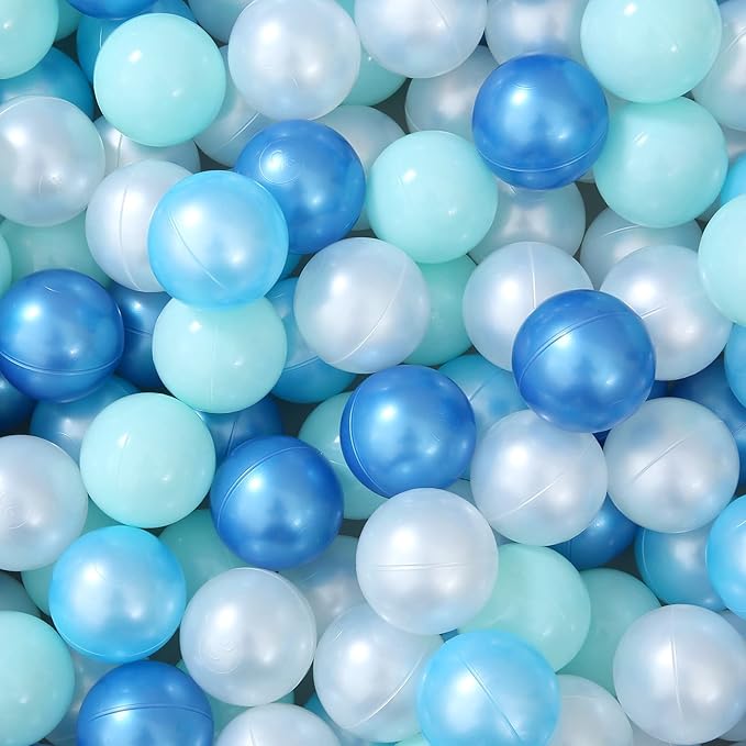 STARBOLO Ball Pit Balls for Toddlers Pack of 100 200 500 - BPA&Phthalate Free Non-Toxic Crush Proof Soft Plastic Balls for 1-5Years Old Toddlers Girl Kids Birthday Pool Playpen Tent Party