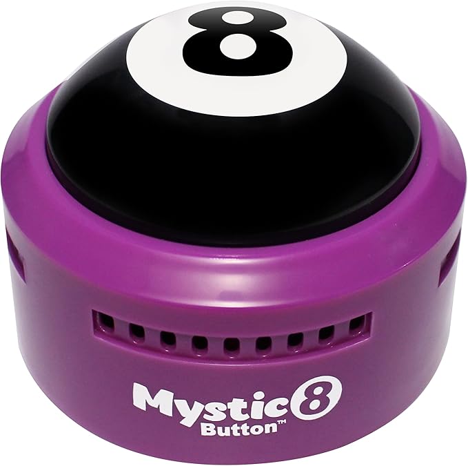 Mystic 8 Button - (15 Different Audio Answers) | New Generation of Traditional Magic 8 Ball | Ask a YES or NO Question | Eight Ball | Fortune Telling Ball