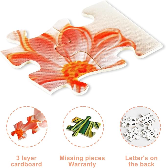 Butterfly Puzzles for Adults 500 Piece Colorful Flower Butterfly Jigsaw Puzzles 500 Pieces Beautiful Funny Paper Art Challenging Family Hard Difficult Puzzle Games Gift (20"X20")